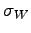 $\sigma_W$